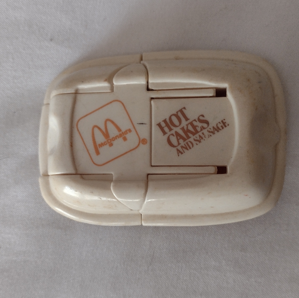 McDonald's Cream and Orange Hot Cakes & Sausage Sandwich Maker